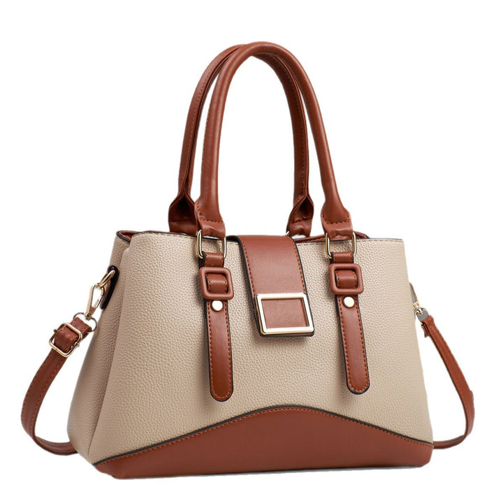 Damen elegante Handtasche mit strukturiertem Leder und verstellbarem Schulterriemen Nord Taschen