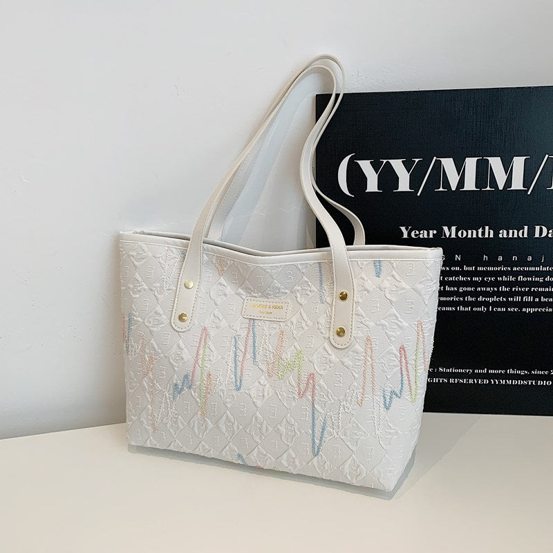 Damen Tragetasche mit modernem grafischen Design Nord Taschen