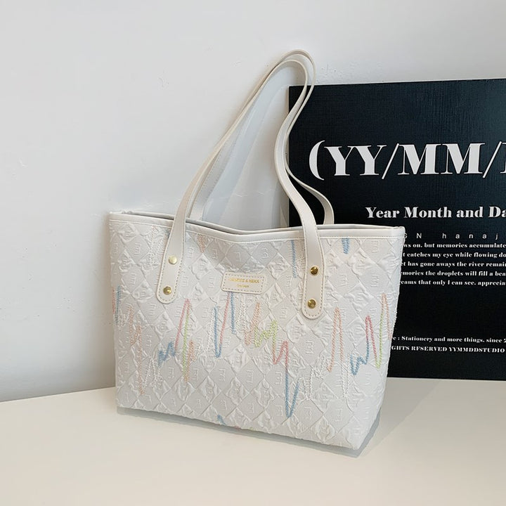 Damen Tragetasche mit modernem grafischen Design Nord Taschen