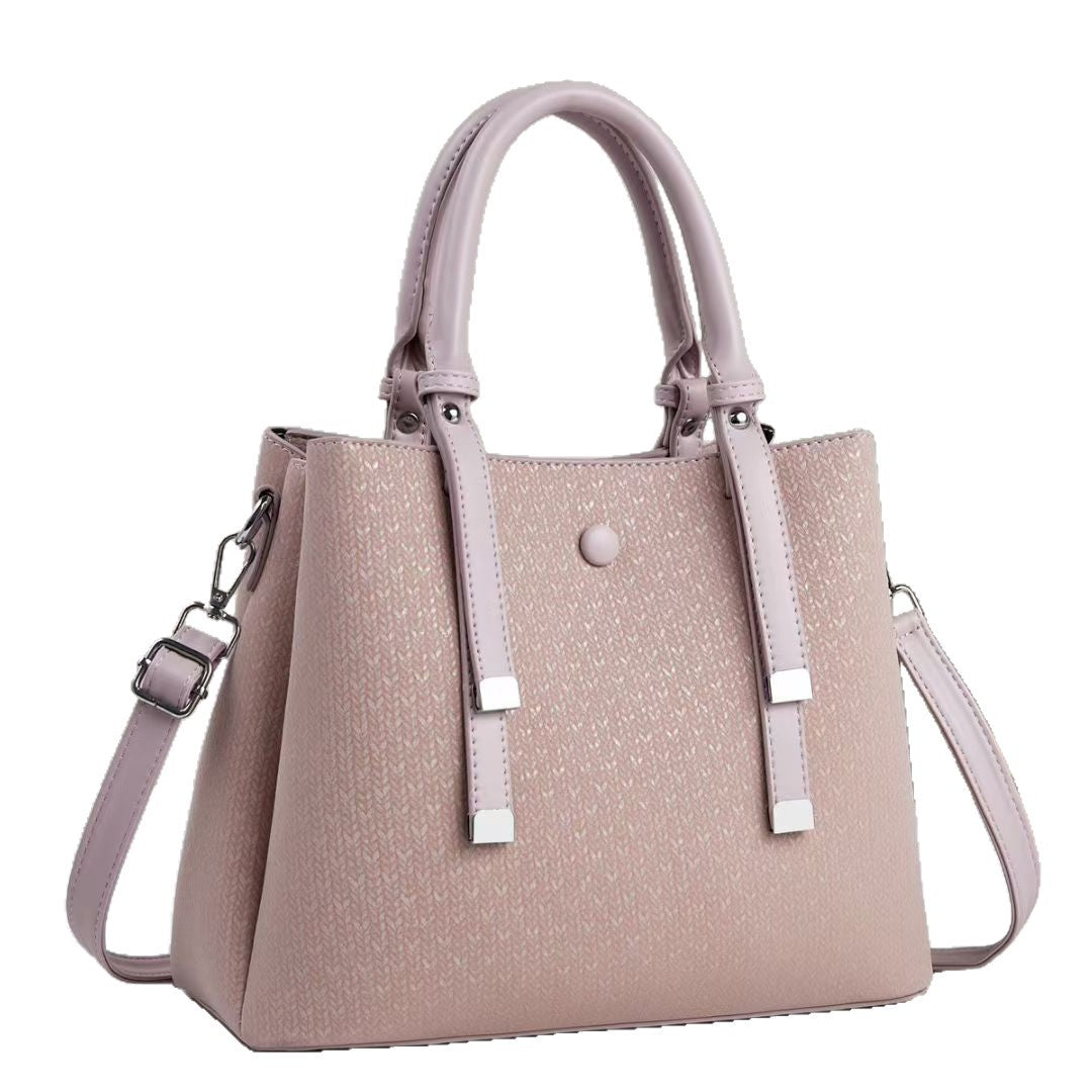 Damen elegante Handtasche mit strukturiertem Gewebe und abnehmbarem Schulterriemen Nord Taschen