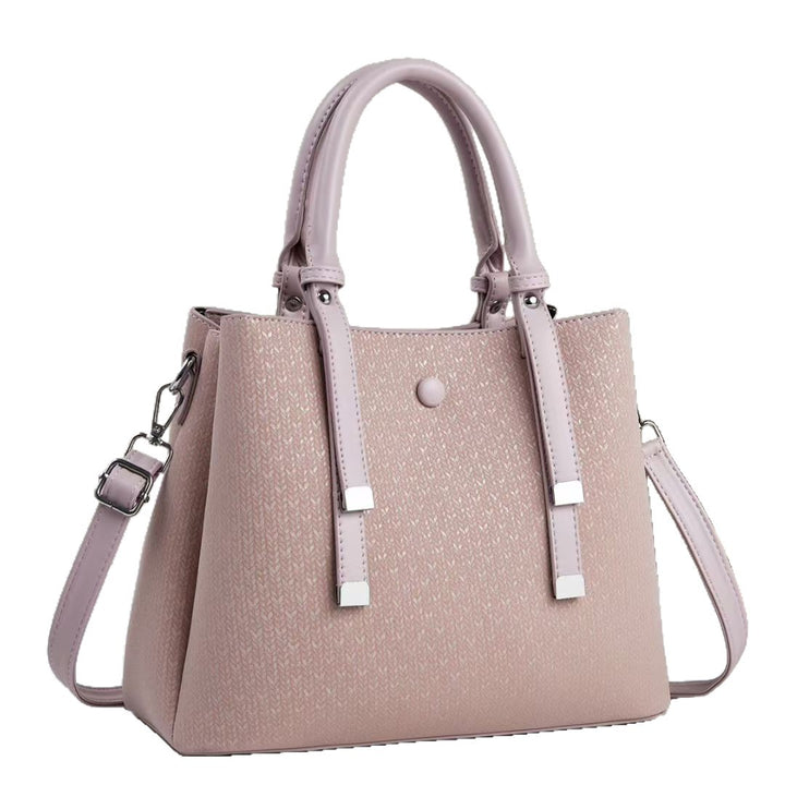 Damen elegante Handtasche mit strukturiertem Gewebe und abnehmbarem Schulterriemen Nord Taschen