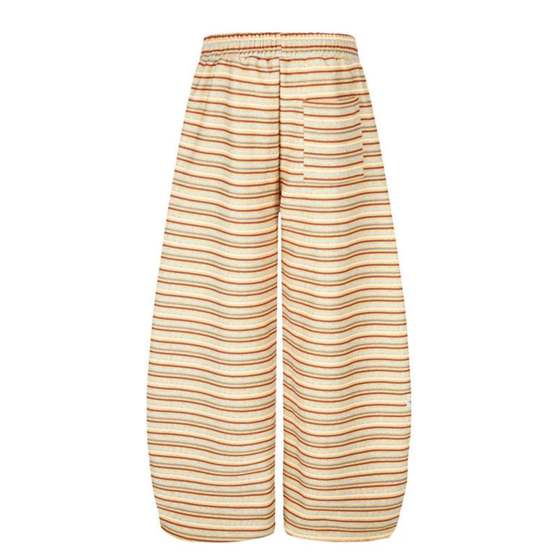 Damen Weite Palazzo‑Loungehose mit Tunnelzugbund und verstellbaren Saumkordeln Nord Taschen