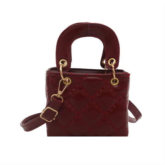 Damen elegante Handtasche mit glänzender Oberfläche und abnehmbarem Schulterriemen Nord Taschen