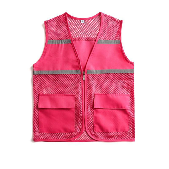 Unisex Sichtbare Utility-Weste mit atmungsaktivem Mesh, Reflektorbändern und großzügigen Fronttaschen Nord Taschen