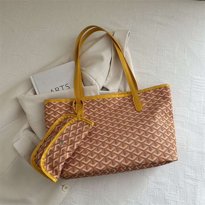 Damen elegante Einkaufstasche mit modernem Muster Nord Taschen