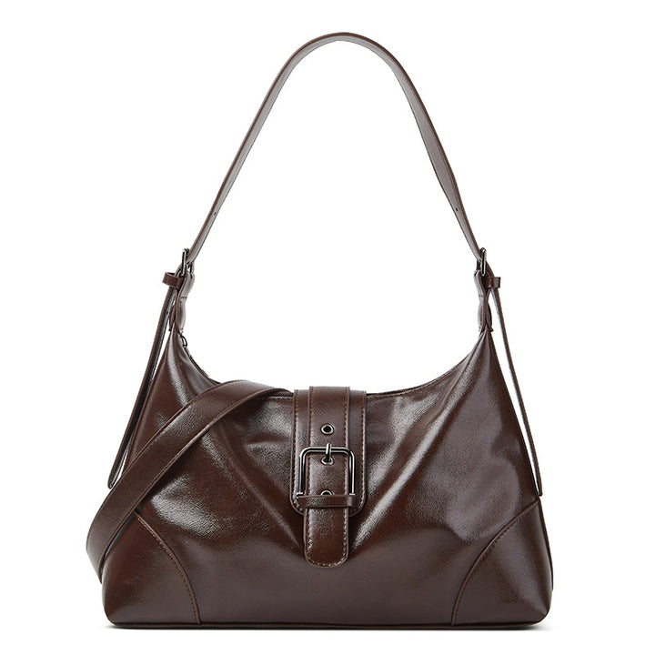 Damen Hobo-Tasche mit dekorativem Schnallenakzent und hochwertiger Kunstlederverarbeitung Nord Taschen