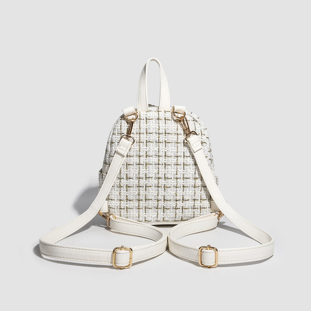 Damen Rucksacktasche mit elegantem Gewebe und praktischen Reißverschluss Nord Taschen