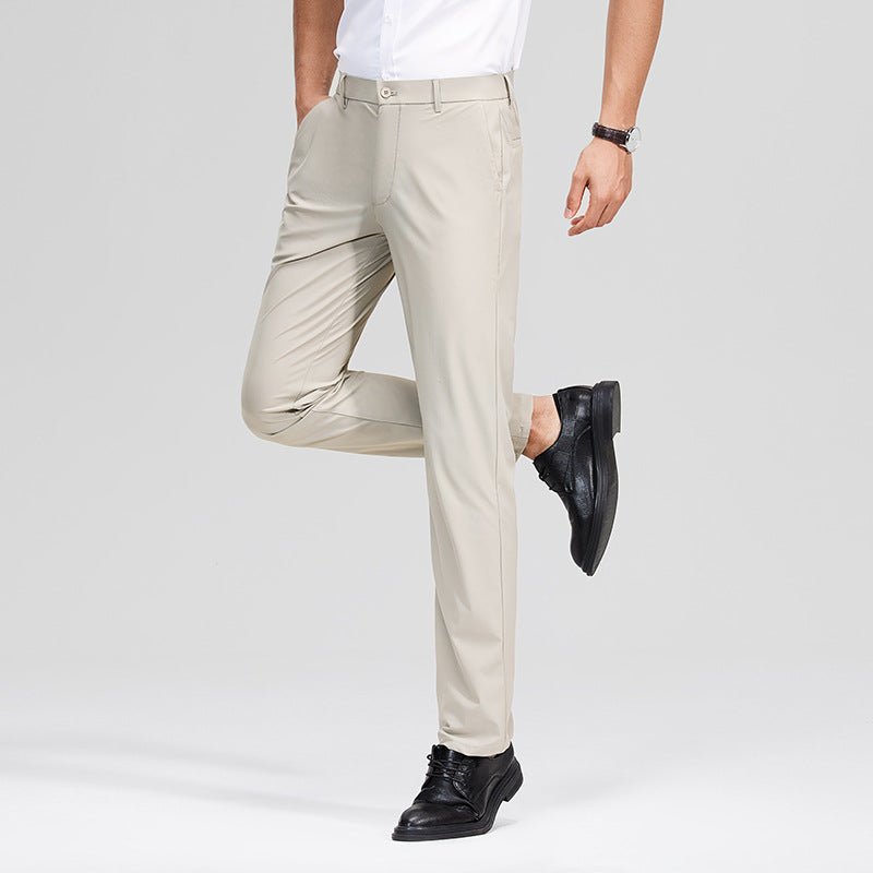 Herren Schlanke Business‑Stretchhose mit Bügelfalte und Komfortbund Nord Taschen