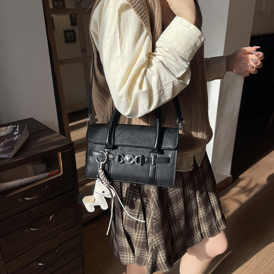 Damen Handtasche im Vintage-Stil mit abnehmbarem Tieranhänger Nord Taschen
