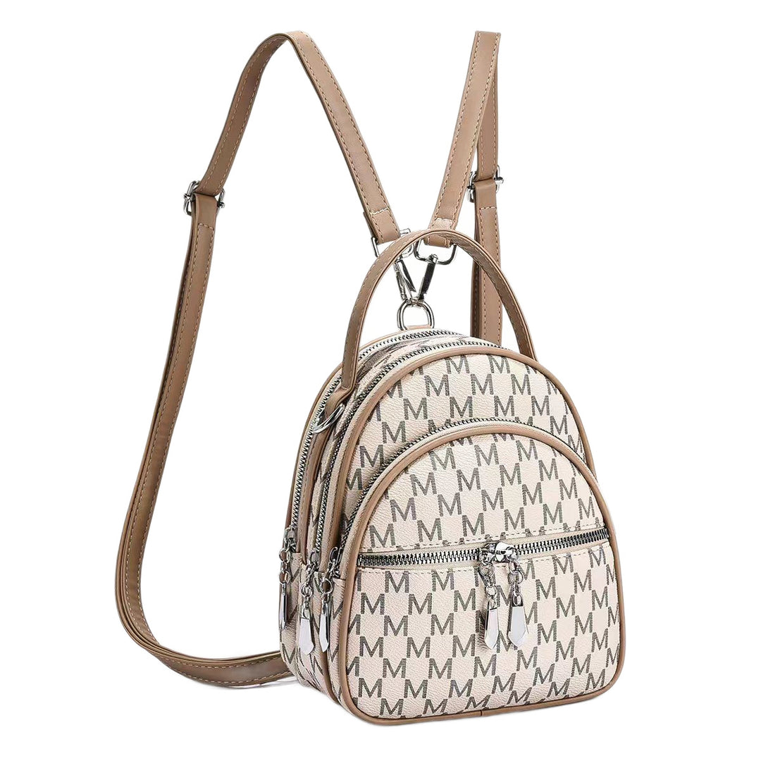 Damen Rucksack-Tasche mit elegantem Muster und mehreren Fächern Nord Taschen