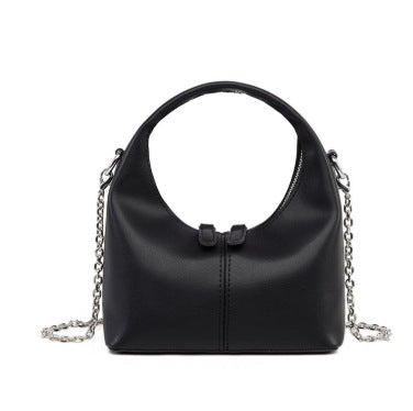 Damen Hobo-Tasche aus hochwertigem Kunstleder mit dekorativem Kettenriemen Nord Taschen