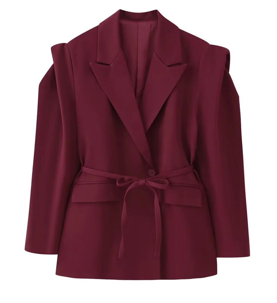 Damen 1100+ taillierter Blazer mit Tunnelzug, schmaler Kordel und Pattentaschen Nord Taschen