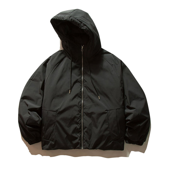 Unisex Boxy wattierte Kapuzenjacke mit Thermoisolierung und elastischen Bündchen Nord Taschen