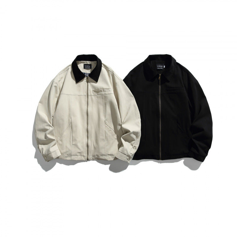 Unisex Kurz geschnittene Overshirt‑Jacke mit Cordkragen, Brustleistentasche und präzisen Nahtdetails Nord Taschen