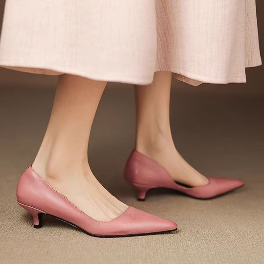 Damen elegante spitze Absatzschuhe