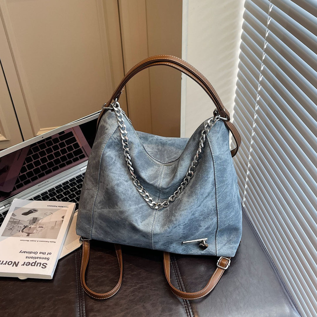 Damen Umhängetasche mit luxuriösem Kettenakzent Nord Taschen