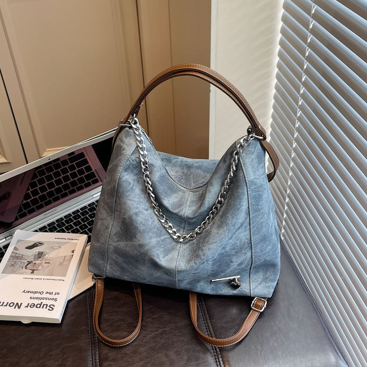 Damen Umhängetasche mit luxuriösem Kettenakzent Nord Taschen