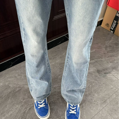 Damen Weitgeschnittene Denim-Jeans Nord Taschen