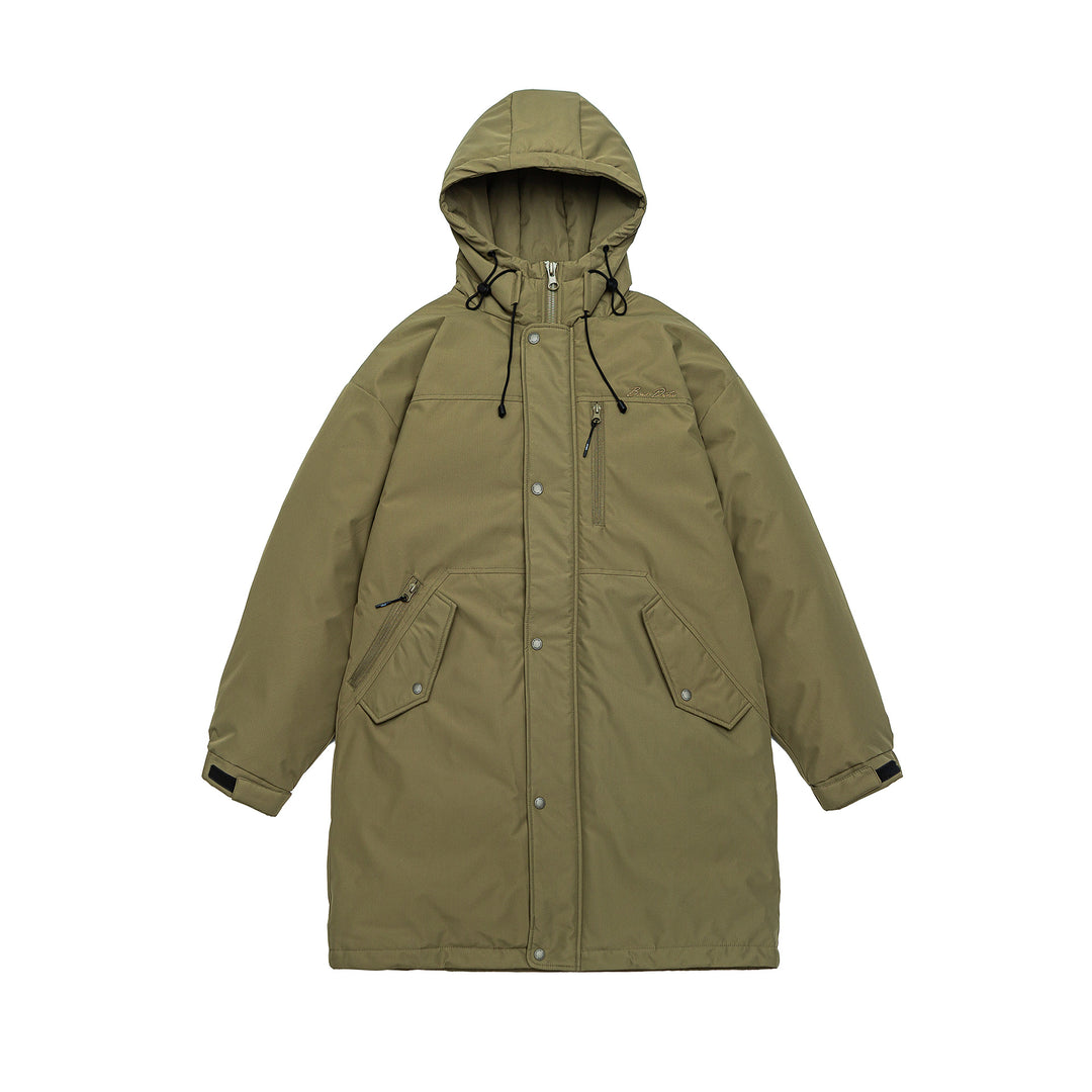 Herren Warmer winddichter Parka mit Kapuze, Steppfutter und Fronttaschen Nord Taschen