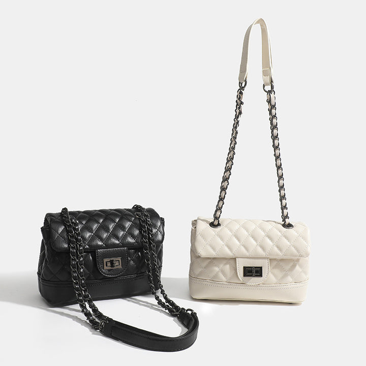 Damen Umhängetasche mit luxuriösem Steppdesign und elegantem Kettenriemen Nord Taschen