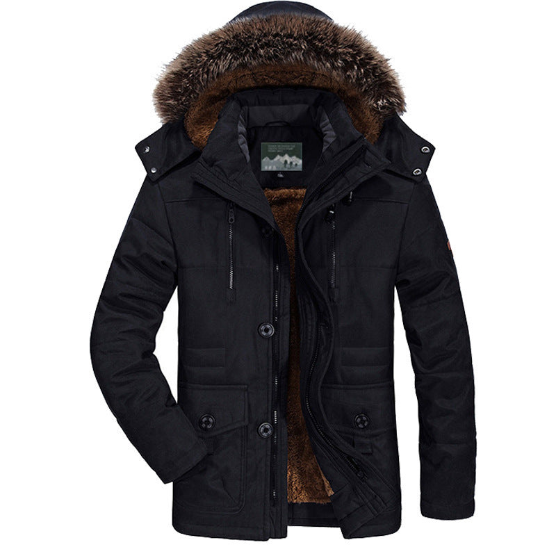 Herren Winterjacke mit Fleece-Futter Nord Taschen