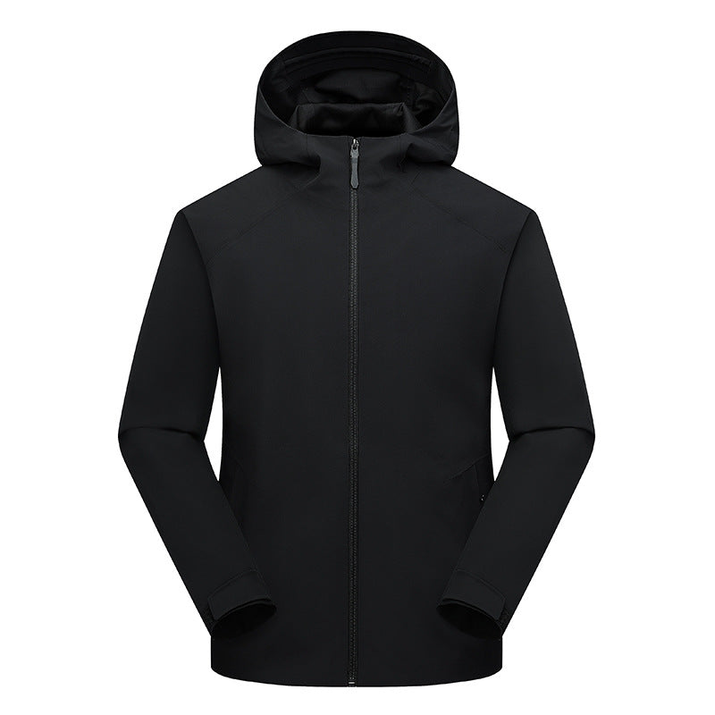 Herren Ultraleichte Softshell-Kapuzenjacke mit nahtverdecktem Reißverschluss und ergonomischer Kapuze Nord Taschen