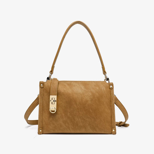 Damen elegante Umhängetasche mit verstellbarem Schulterriemen und goldenen Akzenten Nord Taschen