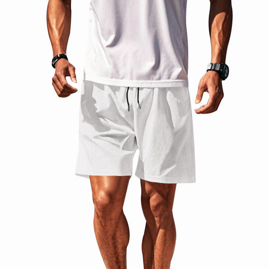 Herren nan zweilagige Badeshorts mit integrierter Kompressions-Innenhose und versteckter Handytasche