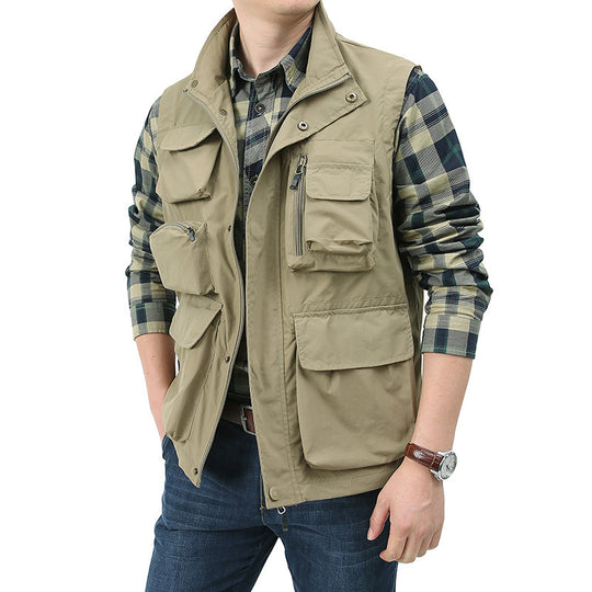 Herren Vielseitige Outdoor-Weste mit praktischen Taschen Nord Taschen