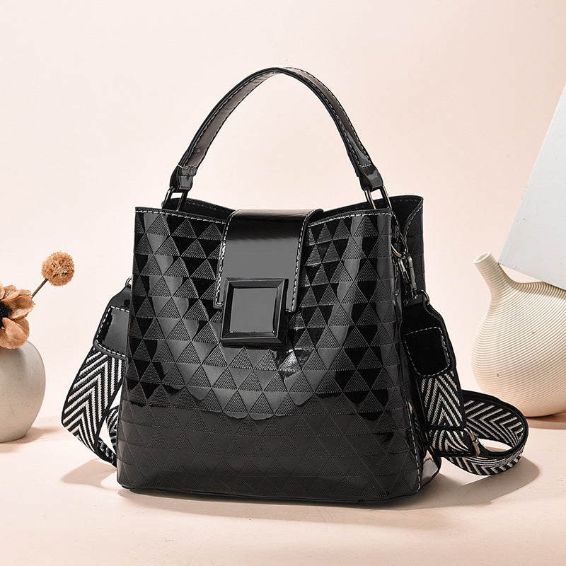 Damen modische Handtasche mit geometrischem Design und abnehmbaren Schulterriemen Nord Taschen