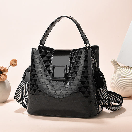 Damen modische Handtasche mit geometrischem Design und abnehmbaren Schulterriemen Nord Taschen