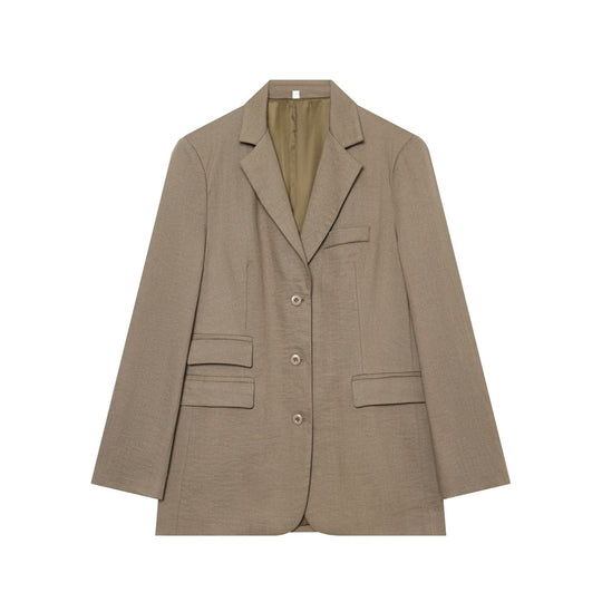 Damen Kastenblazer mit Drei‑Knopf‑Verschluss, Pattentaschen und leichter Schulterpolsterung Nord Taschen