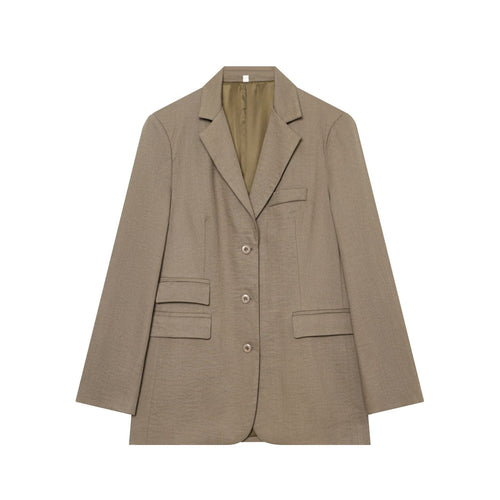 Damen Kastenblazer mit Drei‑Knopf‑Verschluss, Pattentaschen und leichter Schulterpolsterung Nord Taschen