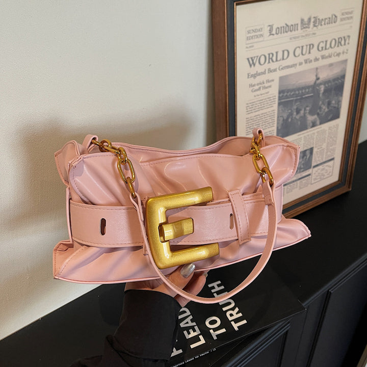 Damen Umhängetasche mit eleganter Gürtelschnalle Nord Taschen