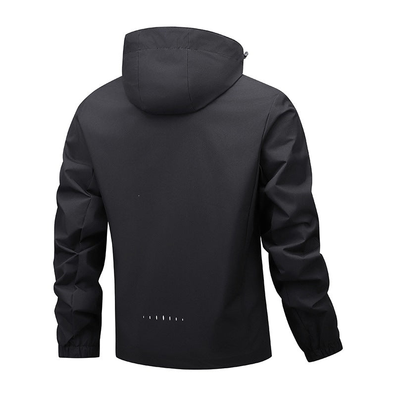 Herren Softshell-Übergangsjacke mit Kapuze, wasserabweisender Membran & verschweißten Nähten Nord Taschen