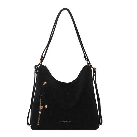 Damen Hobo-Tasche aus hochwertigem Kunstleder mit dekorativen Reißverschlussdetails Nord Taschen