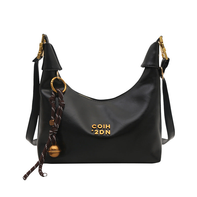 Damen Hobo-Tasche mit einzigartigem Kordelzug und dekorativem Anhänger Nord Taschen
