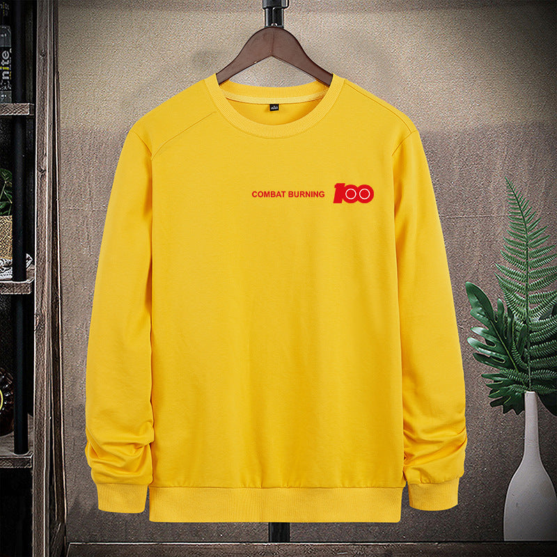 Herren Oversize-Sweatshirt mit Rundhalsausschnitt, minimalistischem Logoprint und gerippten Bündchen Nord Taschen