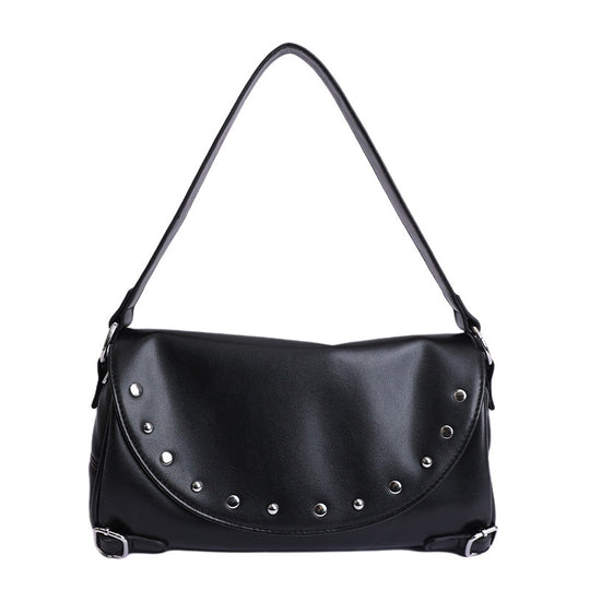 Damen Hobo-Tasche mit modischen Nietenakzenten und praktischem Verschluss Nord Taschen