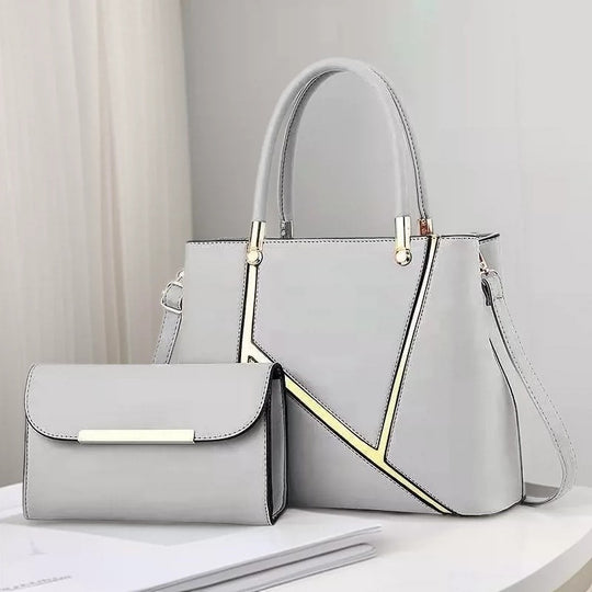 Damen Handtaschen Set mit schickem Clutch und goldenen Akzenten Nord Taschen
