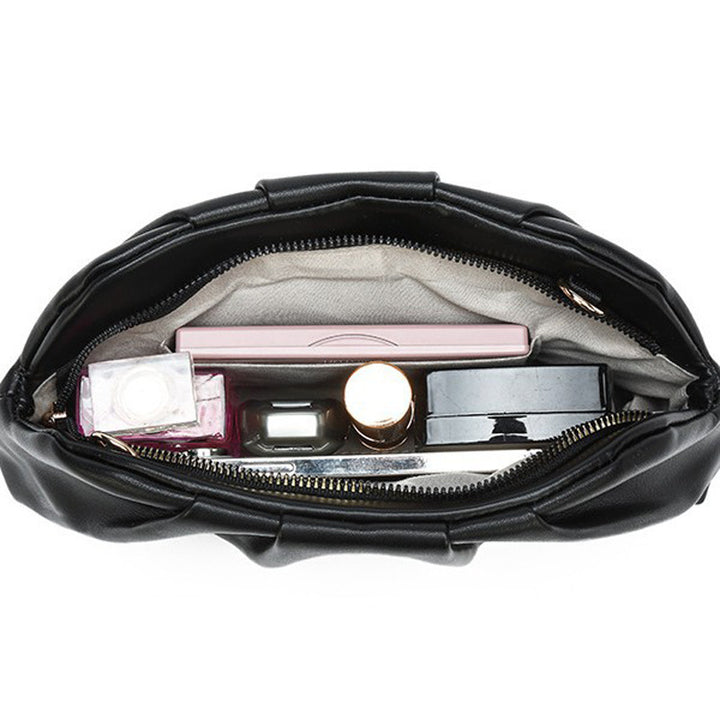 Damen elegante Clutch mit raffiniertem Faltendesign Nord Taschen