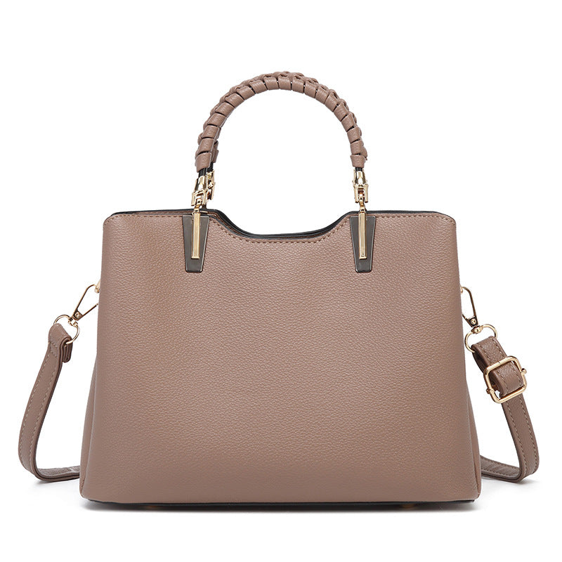 Damen Handtasche mit strukturierten Griffen und elegantem Innenfach Nord Taschen