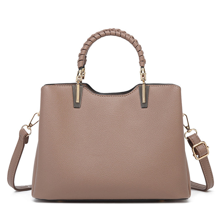 Damen Handtasche mit strukturierten Griffen und elegantem Innenfach Nord Taschen