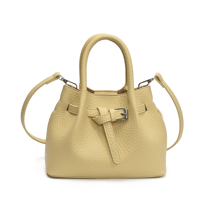 Damen Mini-Handtasche mit stilvollem Knopfverschluss Nord Taschen