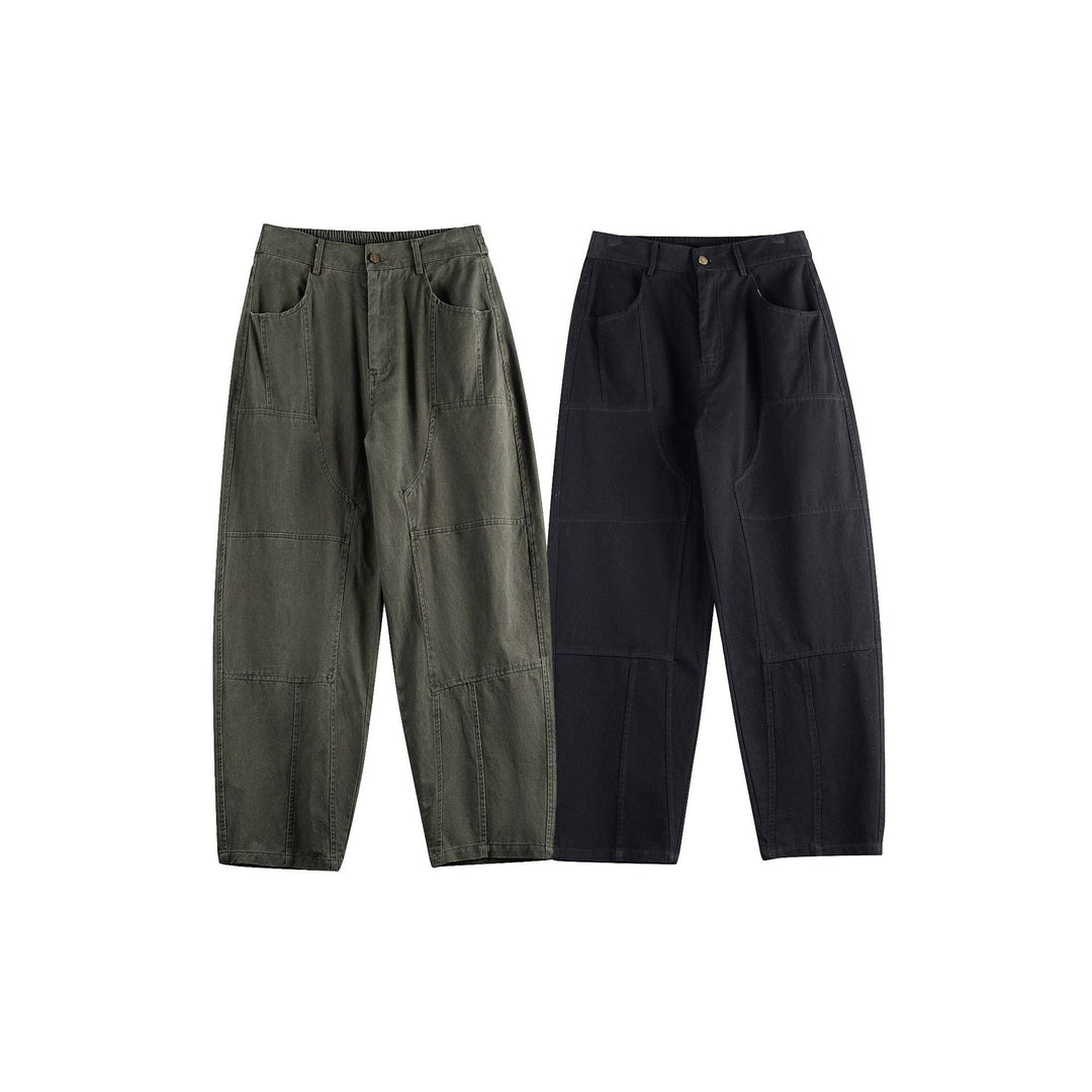 Damen Relaxed-Fit Workwear-Hose mit hoher Leibhöhe und aufgesetzten Taschen Nord Taschen