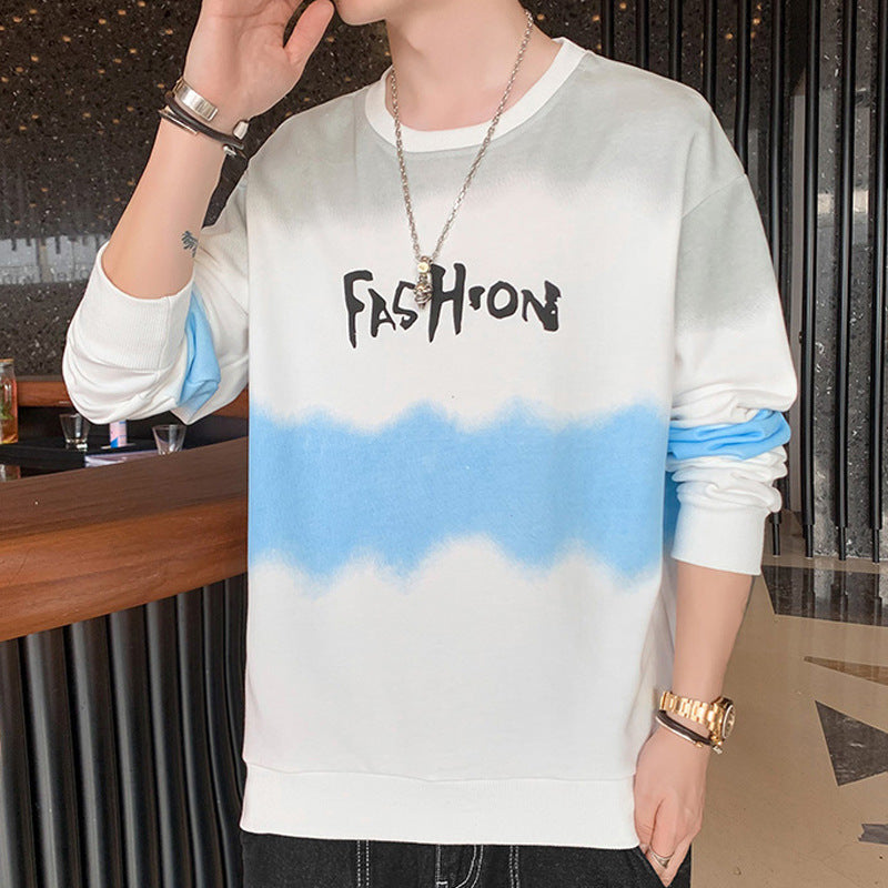 Herren Oversize Sweatshirt mit Batik-Wellenprint und Statement-Logo Nord Taschen