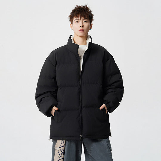 Herren Kurz geschnittene Oversize Steppjacke mit hohem Kragen Nord Taschen