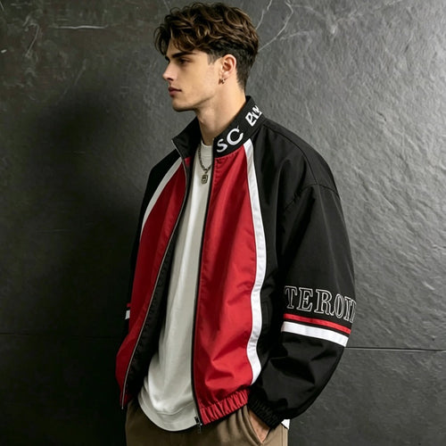 Herren Sportliche Übergangsjacke mit hohem Kragen und Reißverschluss Nord Taschen 1788241955