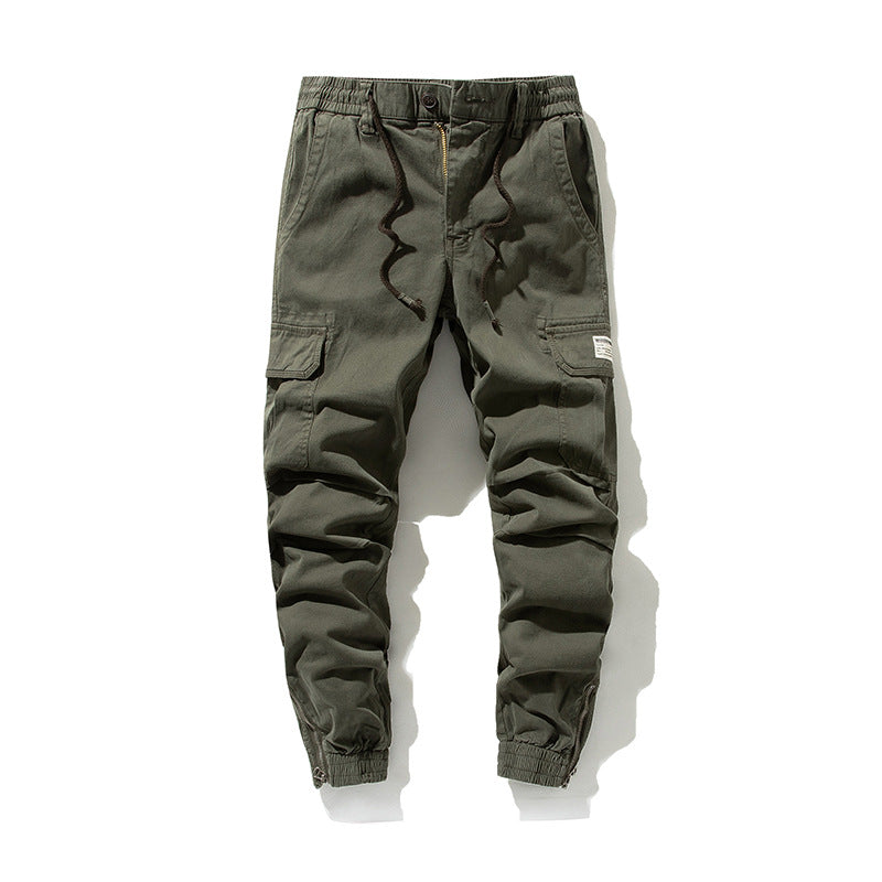 Herren Cargo-Jogginghose im urbanen Utility‑Stil mit elastischem Tunnelzugbund und verstärkten Kniepartien Nord Taschen