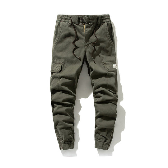 Herren Cargo-Jogginghose im urbanen Utility‑Stil mit elastischem Tunnelzugbund und verstärkten Kniepartien Nord Taschen